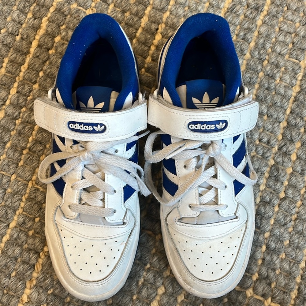 Adidas sneakers white and blue